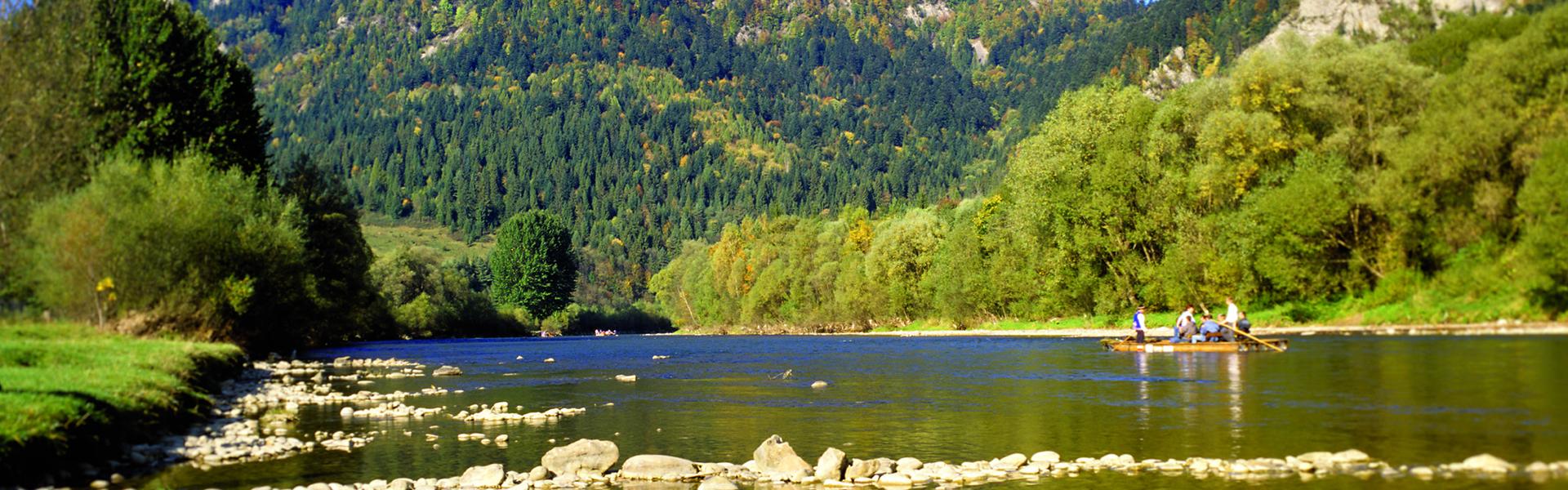 Pieninen. Blick auf Trzy korony