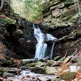 Bild: Wasserfall am Bach Mosorny