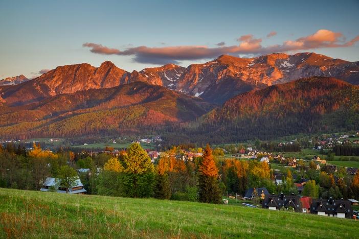 Widok na Tatry z Kościeliska