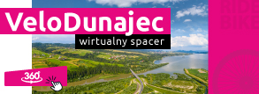 baner VeloDunajec wirtualny spacer