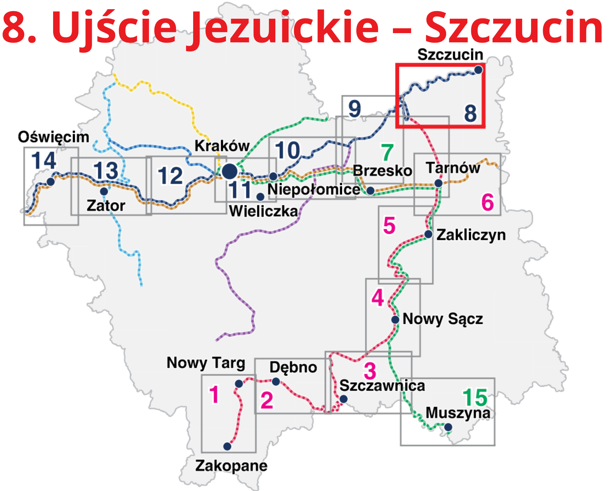 Mapa Małopolski